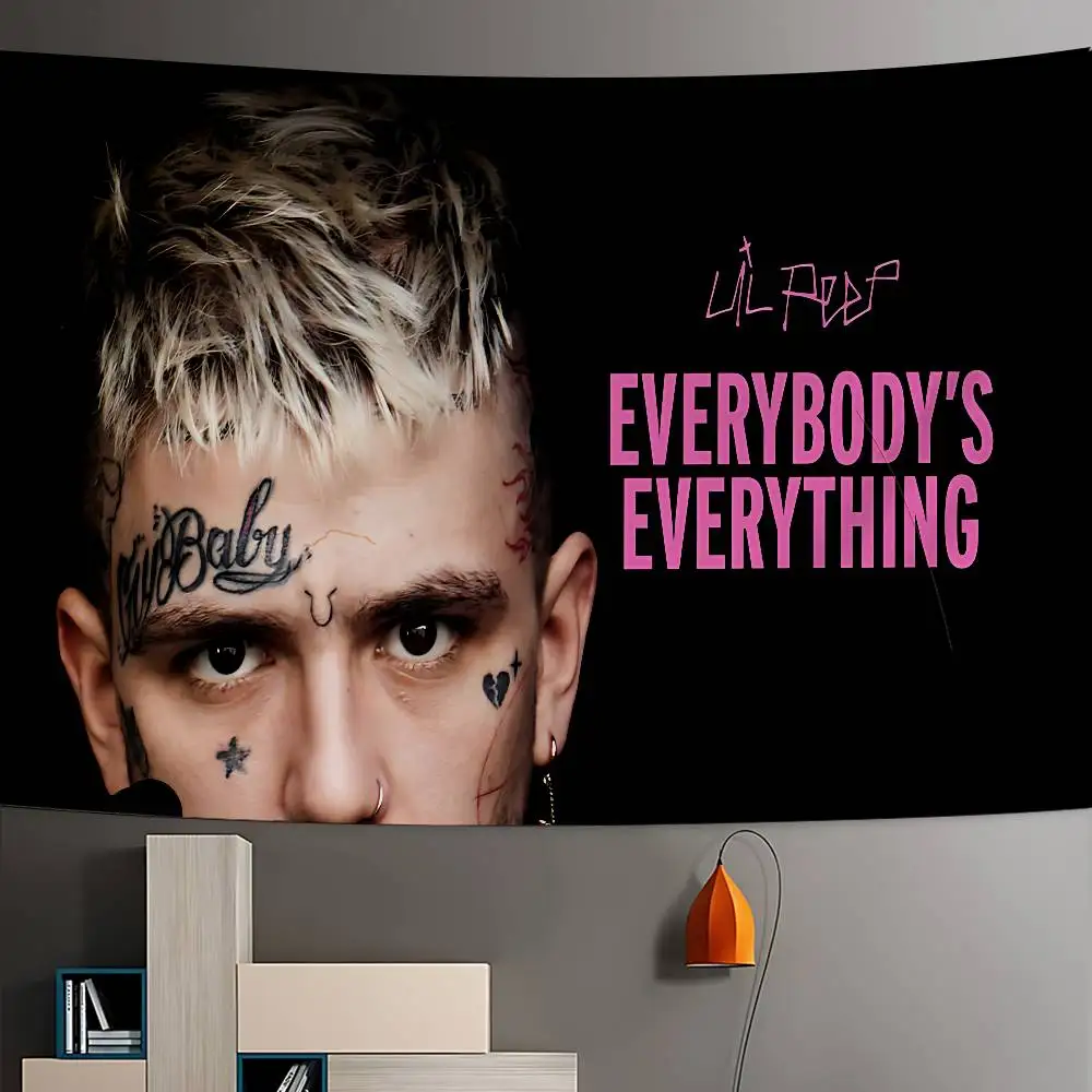 Lil Peep Lil Bo Peep Cartoon Tapestry Art Science Fiction Room Home Decor Wall Hanging Sheets