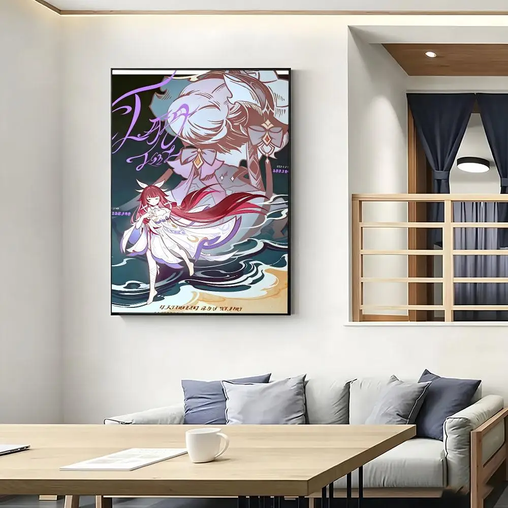 Sandrone Genshin Impact Painting Calligraphy Movie Posters And Prints Canvas Wall Art For Living Room Home Decor