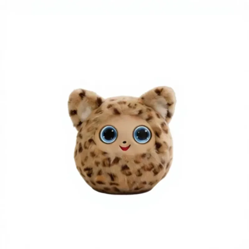 AI Plush Toy Colorful Soft Warm Dynamic LCD Eyes Emotional Interactive Stuffed Animal Gift for Kid Birthday Party
