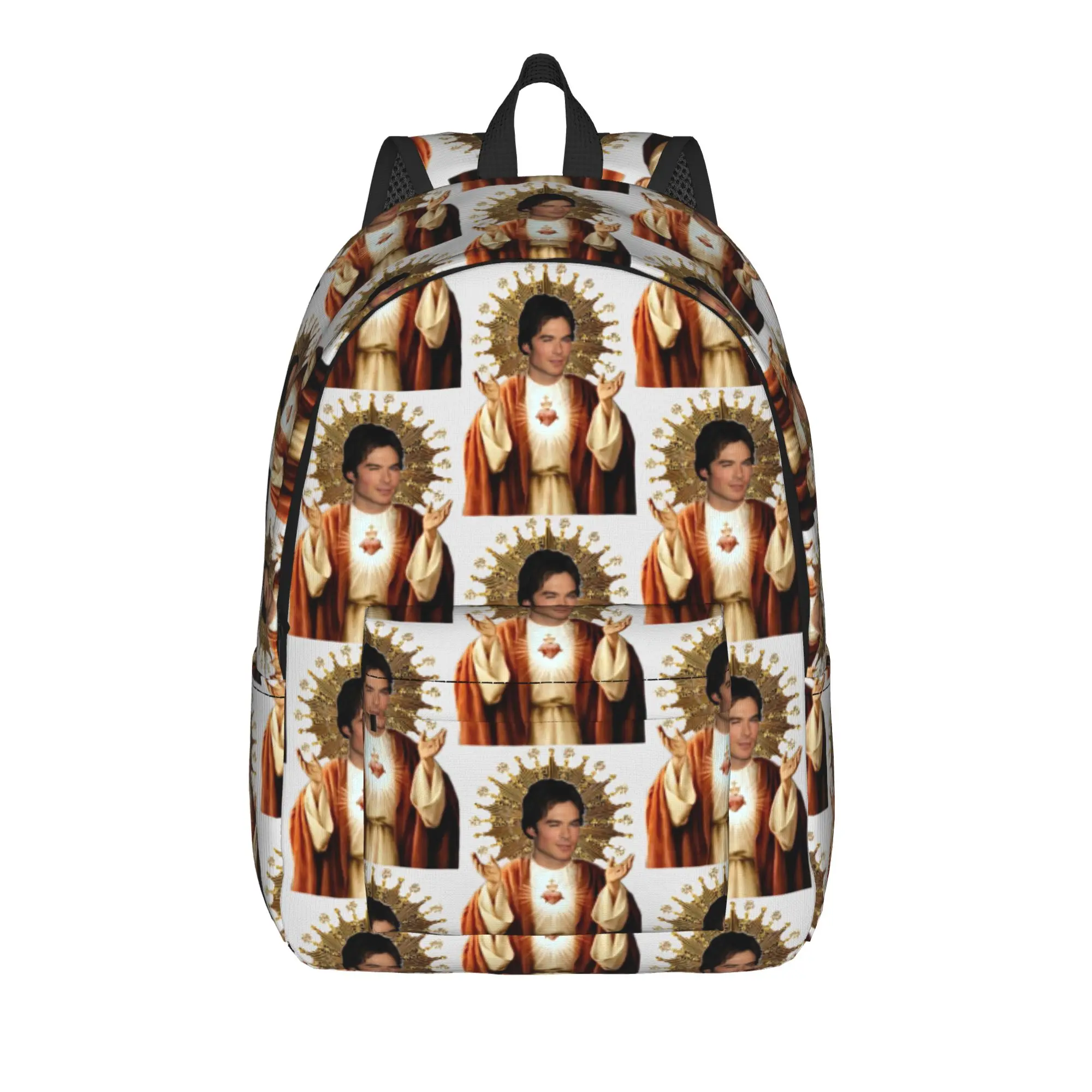 The Vampire Diaries Resuable Movie Backpack Damon Salvatore Boy Girl Polyester Travel Backpacks Leisure School Bags Rucksack
