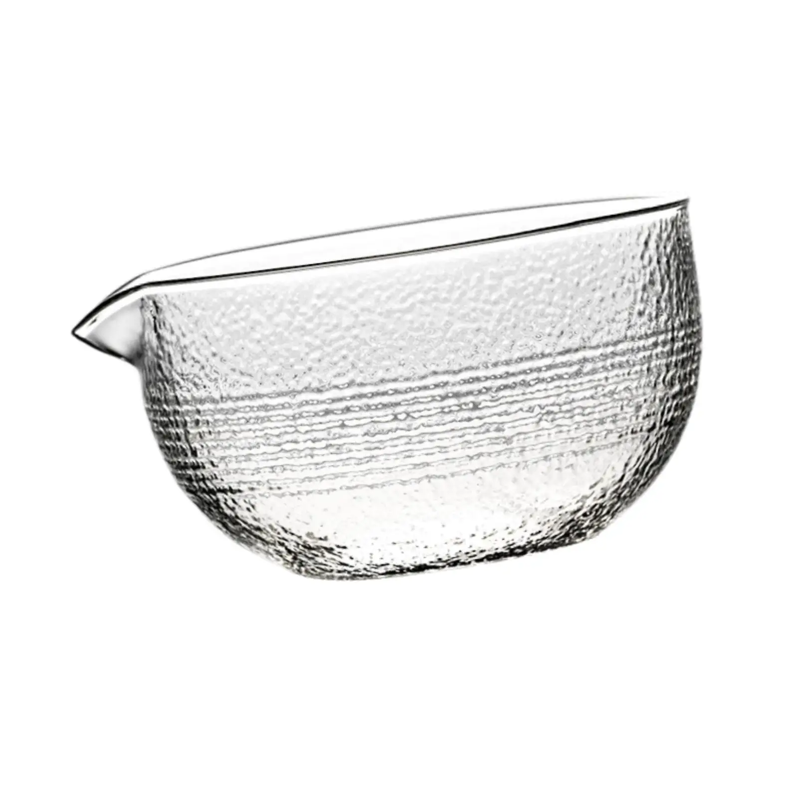 Tazón de vidrio hecho a mano para la ceremonia del té matcha, tazón transparente para bebidas frías y calientes.