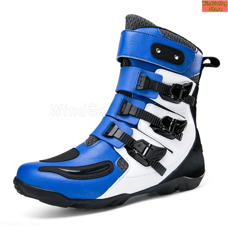 Motorcycle riding boots Comfortable wear-resistant protective boots anti-drop riding boots Motorcycle travel equipment