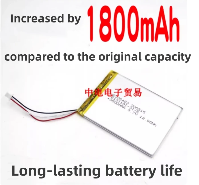 

Новый литий-полимерный сменный аккумулятор емкостью 3500 мАч для аккумулятора электронных книг ONYX BOOX 306480P, 3-проводной разъем