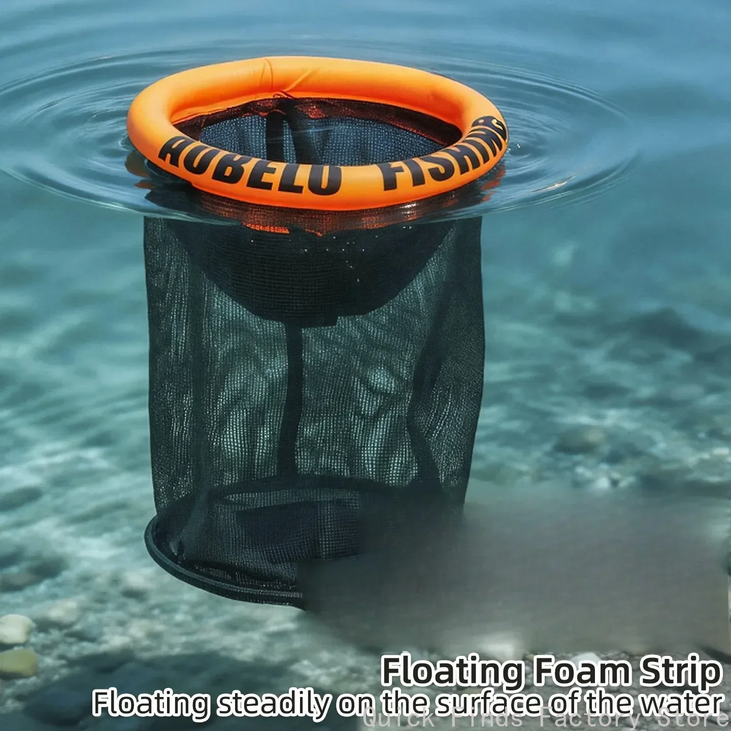 New Foldable Round Floating Fishing Basket Live Shrimp Cage Crab Trap for Stream Wild Fishing Beach Fishing Tackle