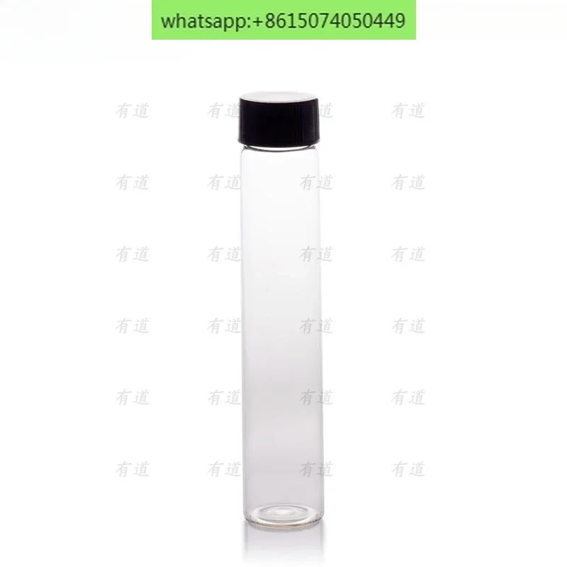 3BF08023 Clear glass 60ml threaded sample bottle 24 * 27.5 * 140mmPTFE spacer