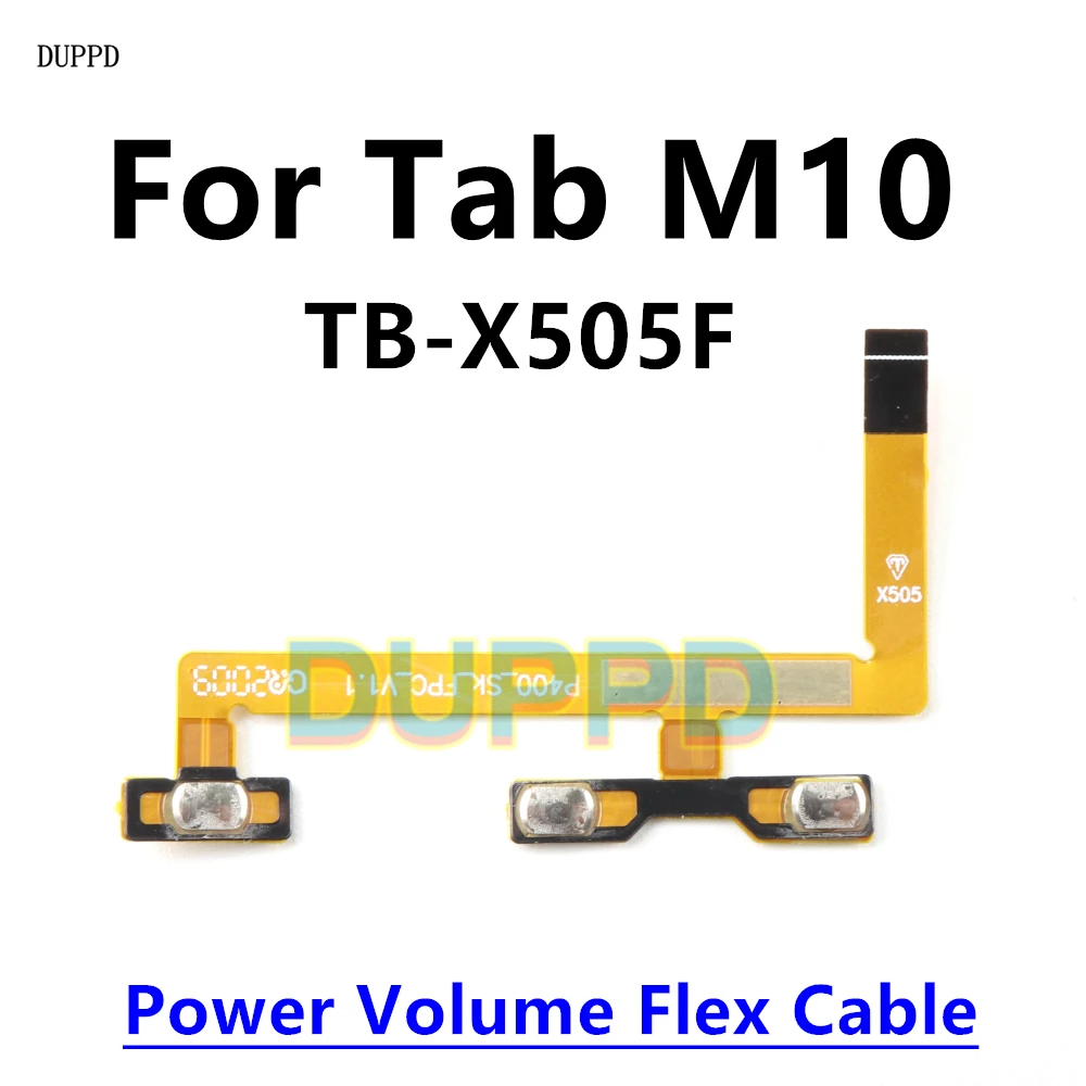 Płytka ładowania USB, port dokujący, taśma flex do naprawy, części zamienne do Lenovo Tab M10 HD TB-X505F, płyta główna, zasilanie, głośność — zdjęcie produktu 5