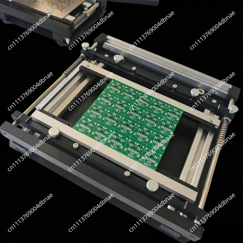 Manual SMT Stencil Printer Solder Paste Printing Table PCB Steel Mesh Solder Paste Screen Printing Table （no Pcb）