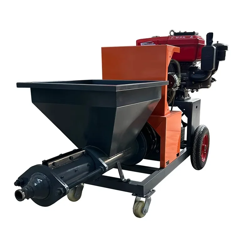 Diesel sprayer Diesel cement mortar Gypsum spraying machine Cement mortar spraying machine