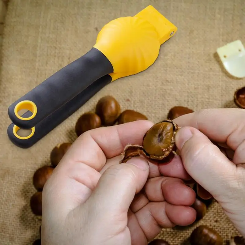 Chestnut Clip Tool Stainless Steel Nut Cracker Chestnut Clip Dried Fruit Multifunctional Kitchen Tool Portable Nut Opener For