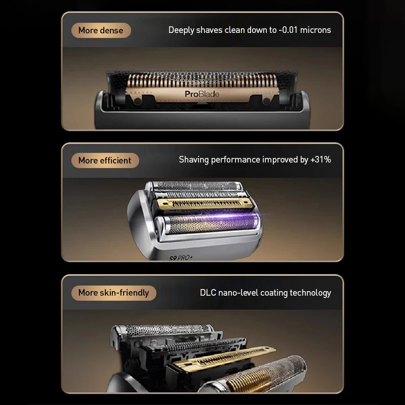 Braun 96M Rasierkopf kompatibel mit S9 PRO und S9 PRO+ Rasierern als Geschenk. Echtes Original. Scharf sanft auf der Haut