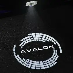 Lumière de logo LED pour Toyota AVALON, ombre fantôme, tapis, porte de voiture, style de voiture, 2 pièces