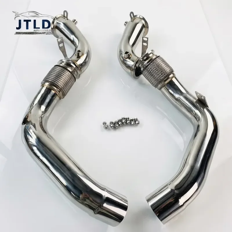 Exhaust System Downpipe Fit for BMW M5 F90 Competition 4.4T S63 V8 Turbo Downpipe With Flex Pipe