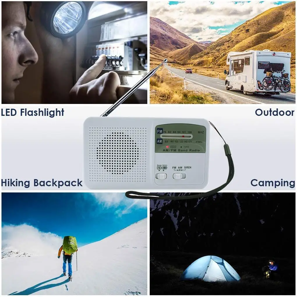 Солнечная радиоприемка, спасательная AM FM-радио, кривошипная динамо-машина, энергосберегающий фонарик, внешний аккумулятор, световой фонарик со светодиодной подсветкой, уличный