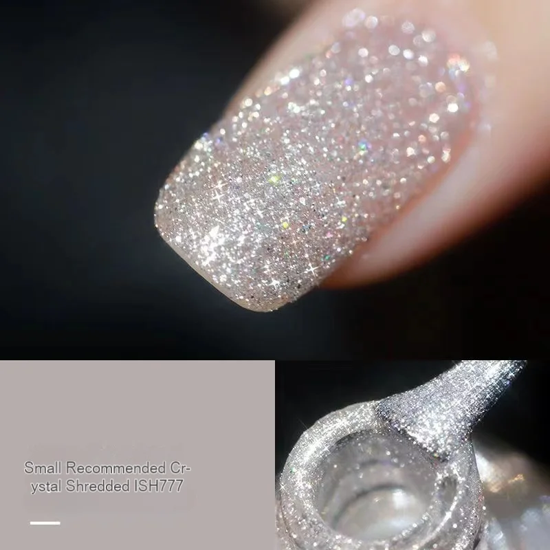 Xeijayi Nagel gel politur reflektieren der Glitzer Dec klack Gel Nagel Hybrid lack semi permanent UV-LED-Lack für die Maniküre einweichen