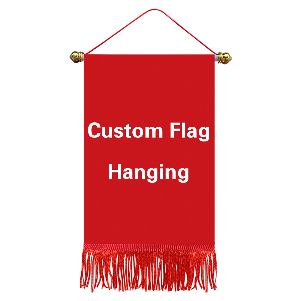Hang flags customize any logo exchange flags banners indoor and outdoor sports event commemorative flags
