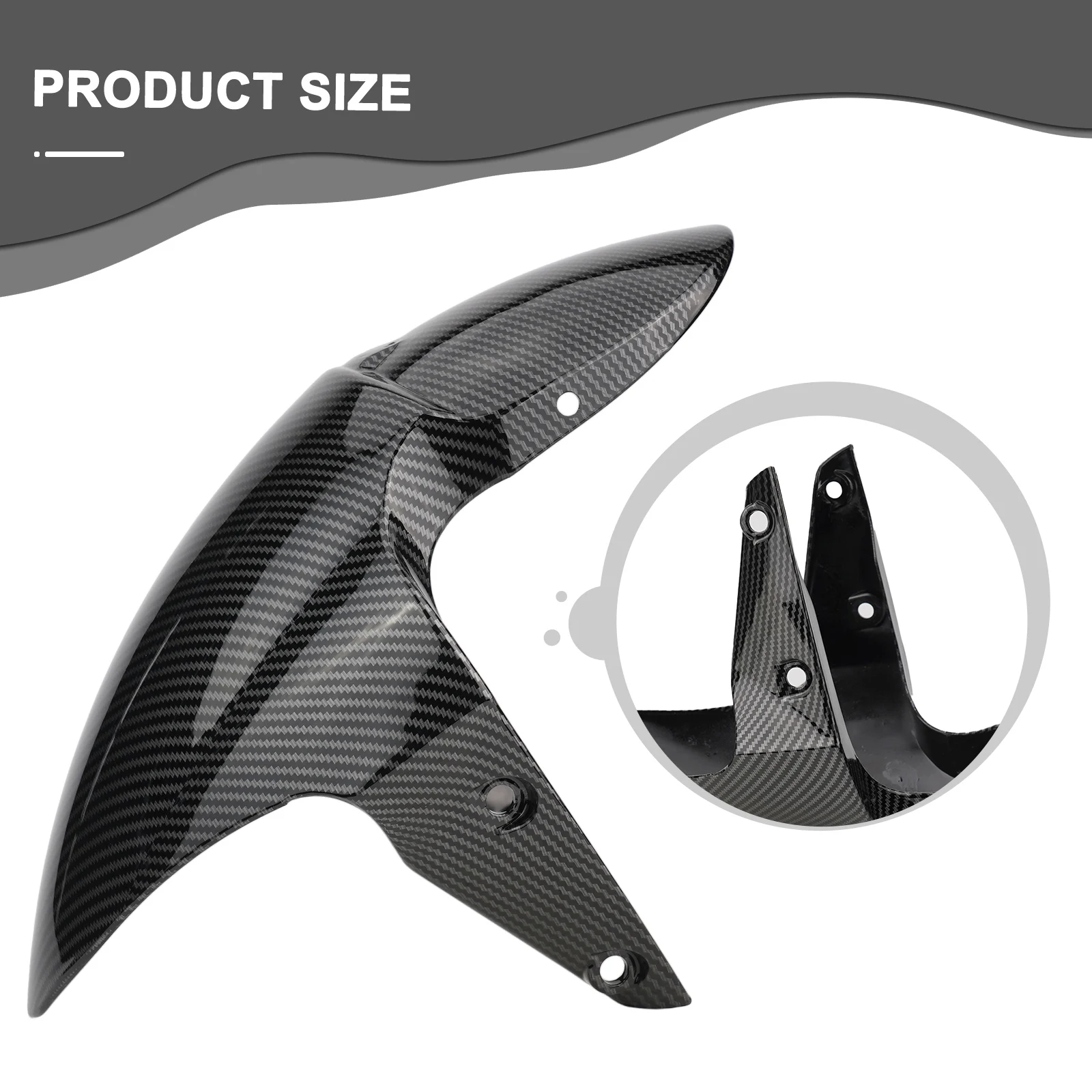 

Motorcycle Front Tire Mudguard Guard Hugger for Daytona 675 675R 2006-2012 Designed for Easy Bolt-On Installation