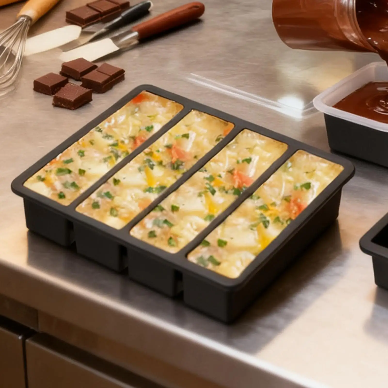 

Силиконовый лоток для морозильной камеры, гигантское хранилище для еды, соуса, супа, лоток для кубиков льда, формы для замораживания пищевых продуктов, крышка, очень большой контейнер