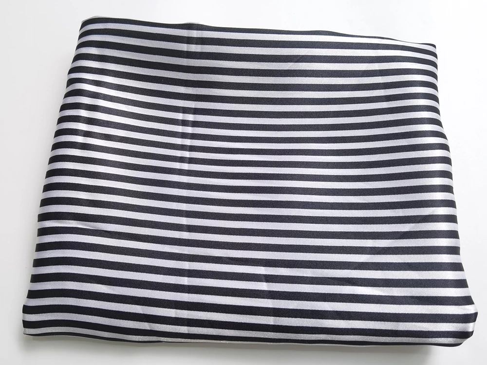 Satin-Stoff 58 Zoll Breit | 2 Meter | 5 Meter | Gestreiftes Material Futterstoff Seidiger Satin Großhandel – Detail 16