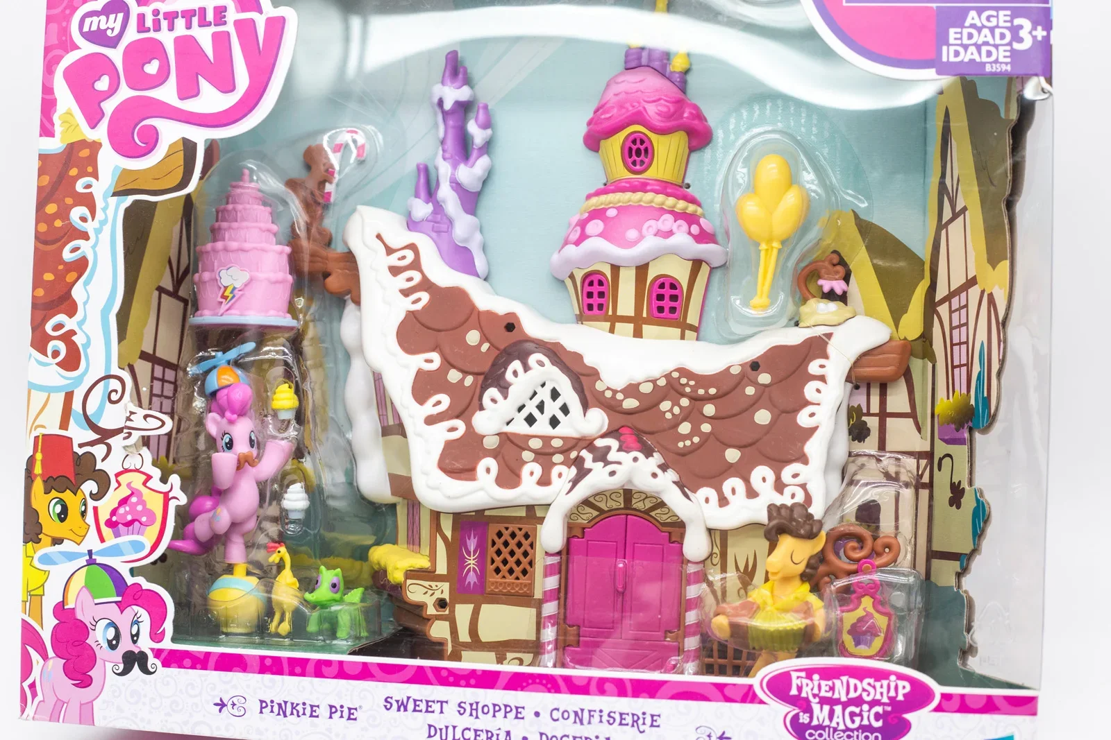 Hasbro PONY PONY PONY PIE PIE PIE Sweet Shoppe friendshop คือคอลเลกชันมหัศจรรย์ B3594ตุ๊กตาของขวัญของเล่นหุ่นอะนิเมะเครื่องประดับ