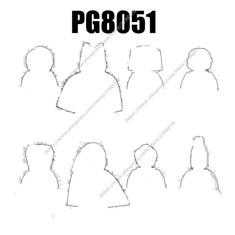 PG8051 Action Figures Movie accessories Building Blocks Bricks toys PG711 PG712 PG713 PG714 PG715 PG716 PG717 PG718