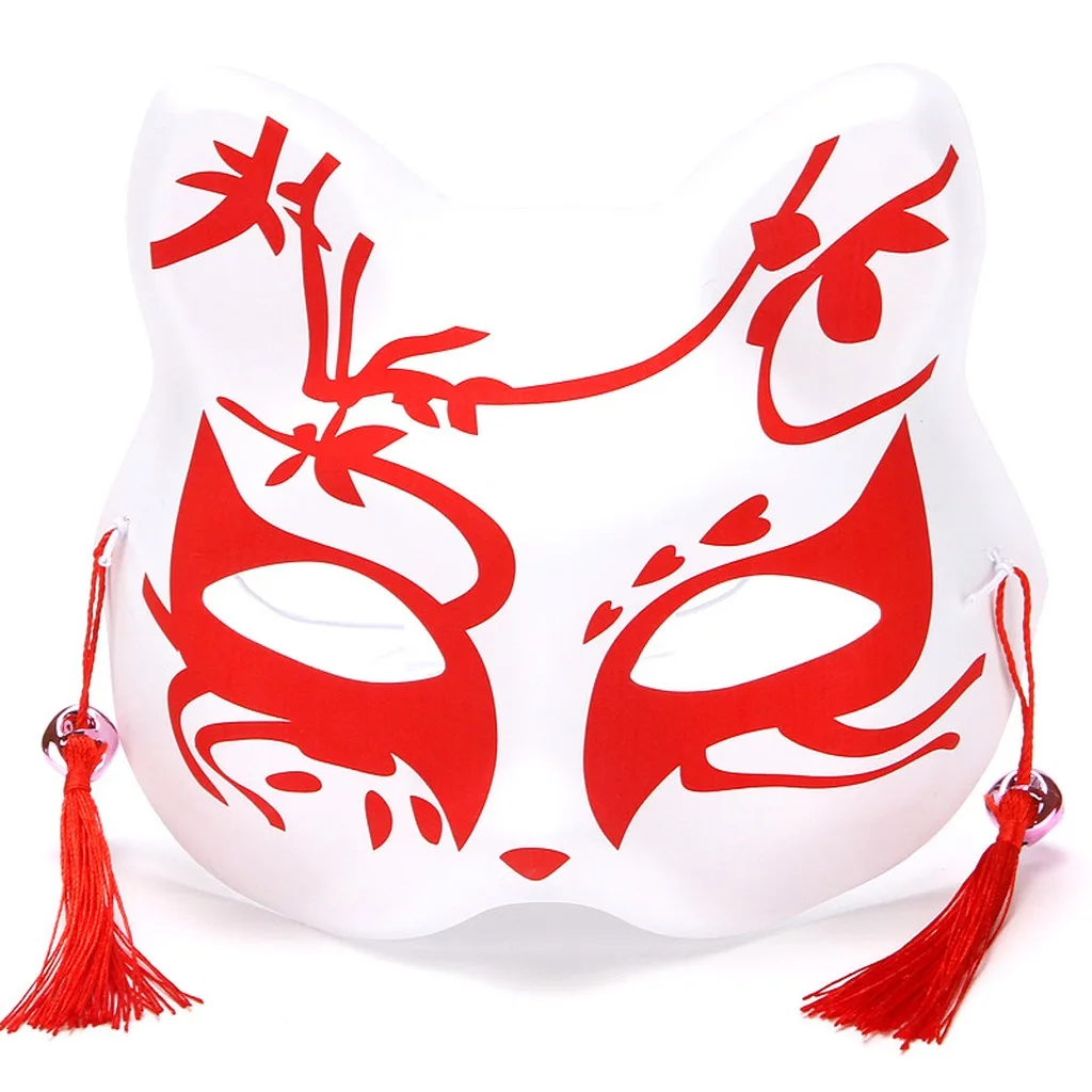 Party Mask Printed Cosplay Mask Japanese  Mask Charming For Stage Performance Carnival Cosplay