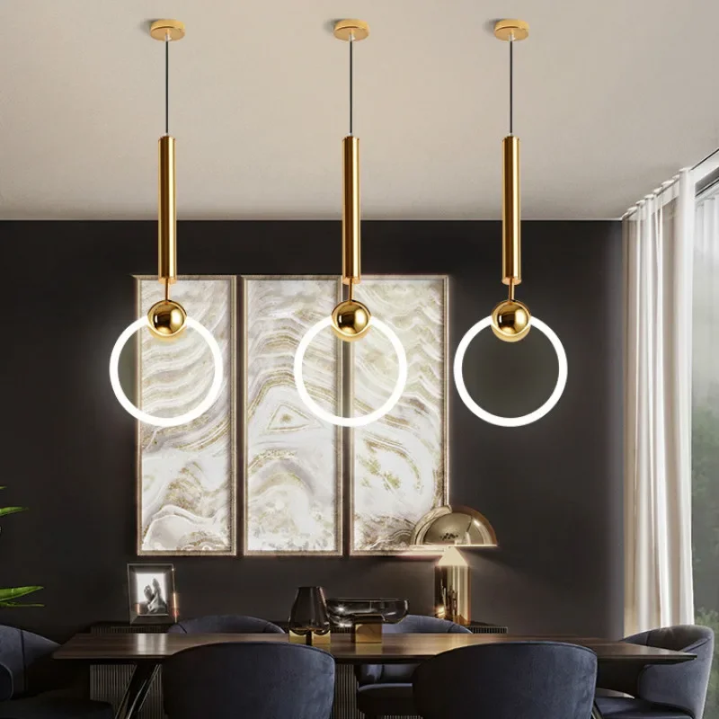 

Modern Ring Pendant Lamp Lights Hanging Lamp Hanglamp Light Fixture Modern Hanging Ceiling Lamps Chandelier Lighting MJ1010