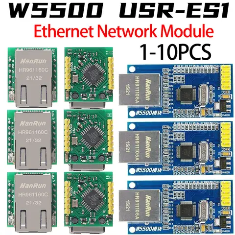 USR-ES1 W5500 Ethernet Network Module Hardware SPI to LAN/ Ethernet TCP / IP 51 / STM32 Microcontroller Program Over W5100