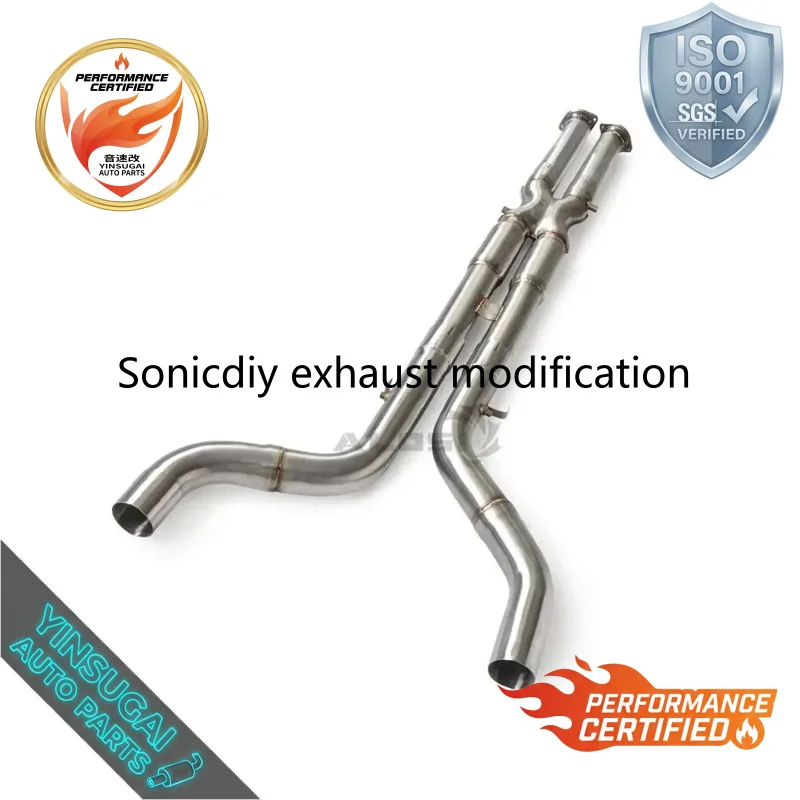 Cuski SS304 Stainless Steel High Flow Mid Exhaust Pipe for BMW X6 M60i 4.4T 2024-2025