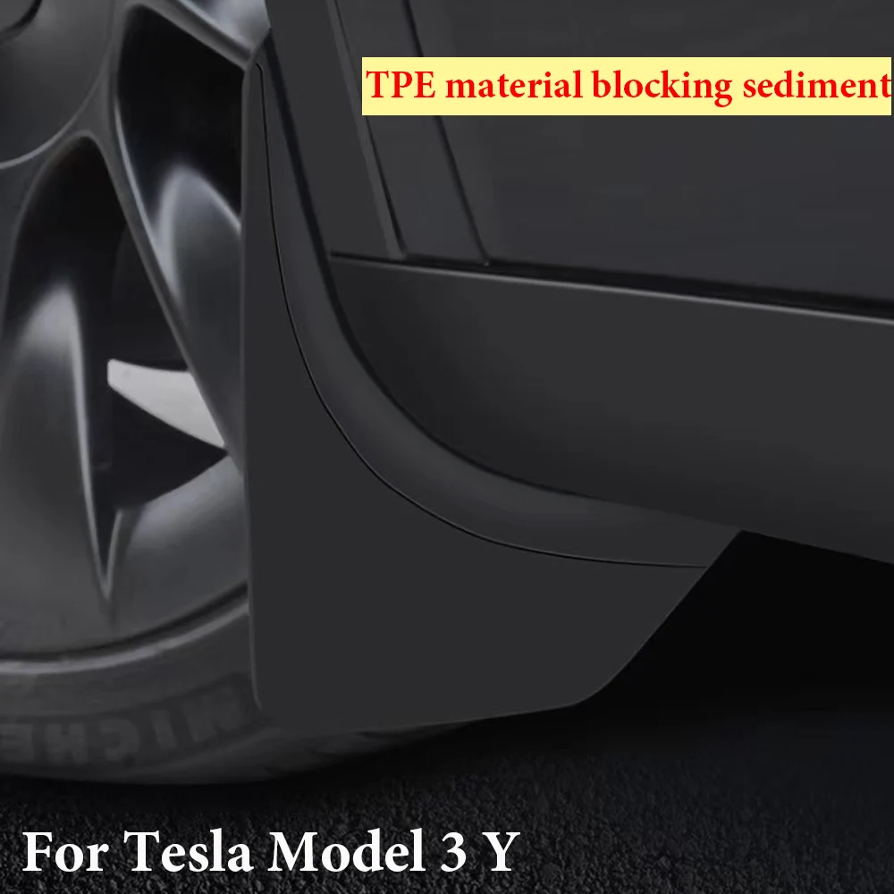 

4pcs For Tesla Model 3 For Model Y 2020-2022 Invisible Mud Fenders Modification Car Exterior Accessories Mudguards