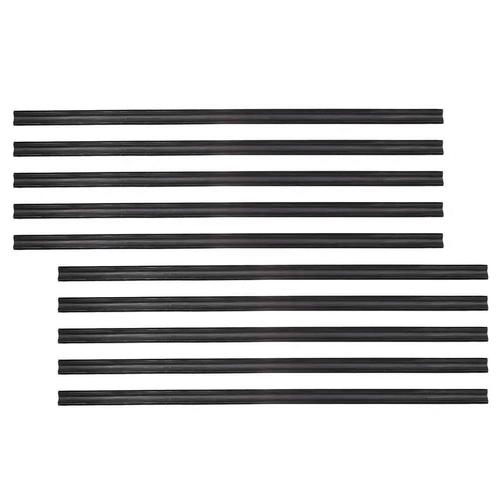 

10Pcs Rubber Windshield Wiper Refills Weather Resistant Rust Proof Universal Replacement Wiper Inserts for Car Windshield Blades