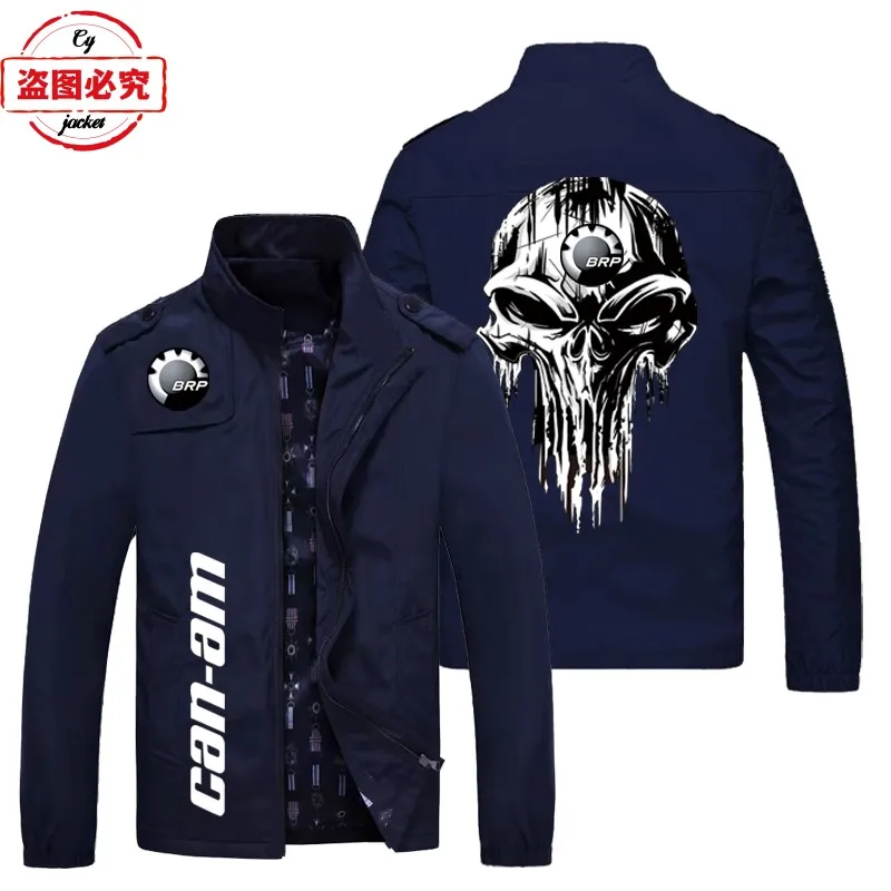 CAN-AM motorcycle logo locomotive jacket loose long-sleeved top tooling men's spring and autumn jacket team cycling suit