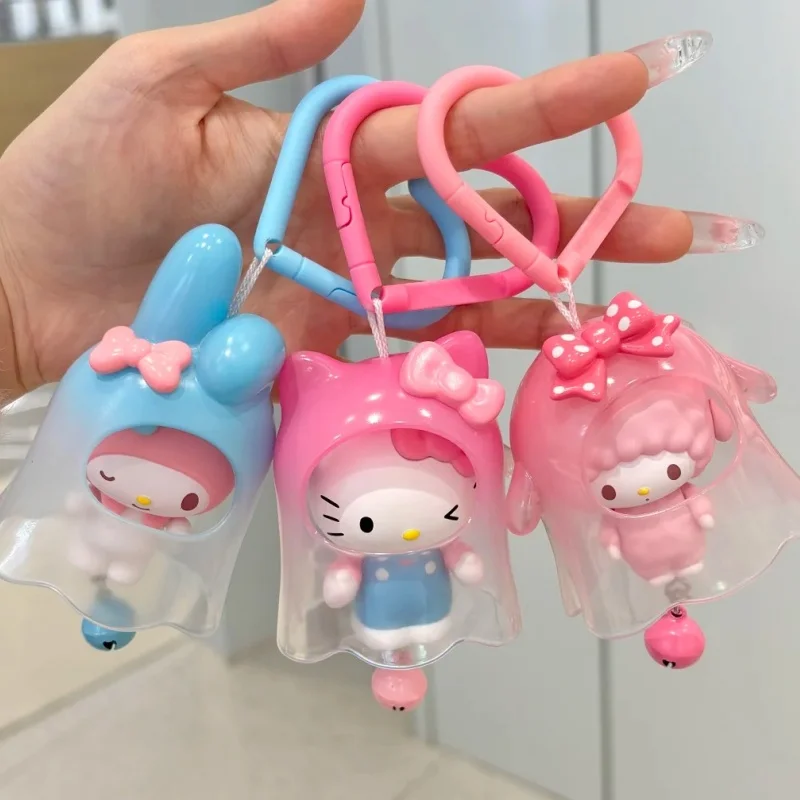 شخصيات سانريو الأصلية الأشباح تظهر سلسلة صندوق أعمى الكرتون أنيمي الشكل ميلودي مرحبا كيتي تحصيل نموذج الهدايا اللعب