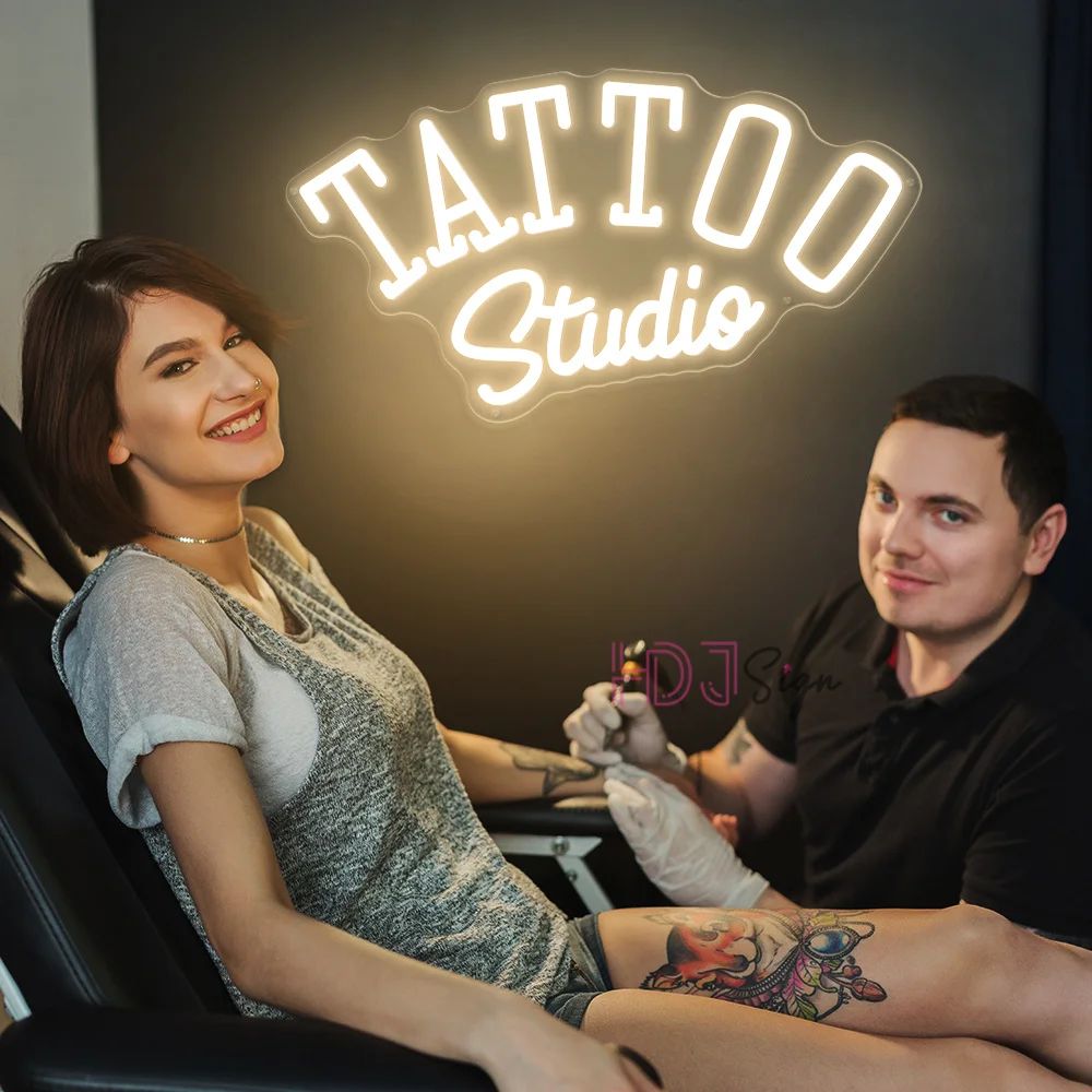 

Tattoo Studio Led Neon Sign Beauty Salon Room Wall Art Decor Neon Lights Tattoo Shop Decoration LED Business Light Signs