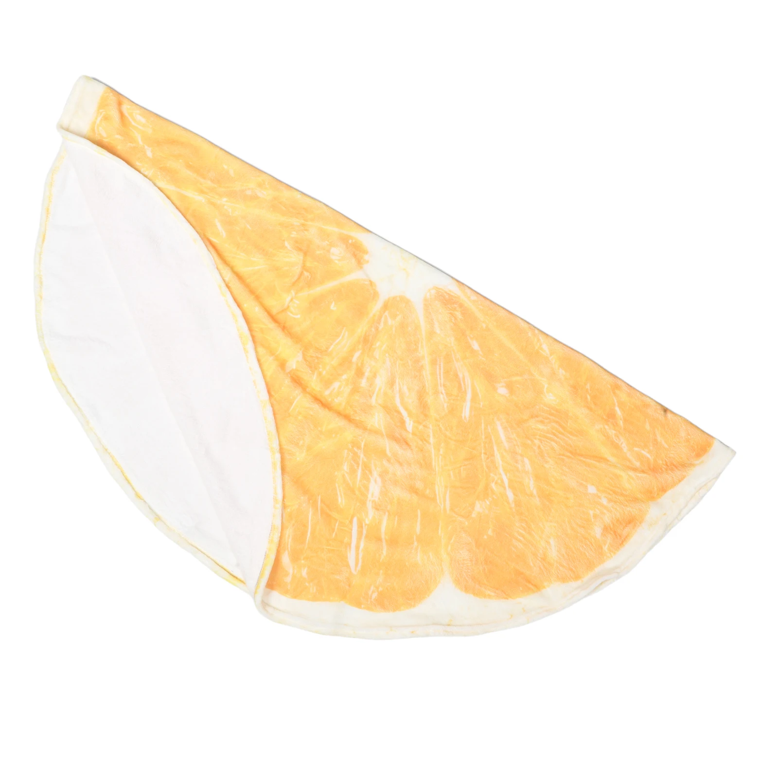 

Orange Printed Blanket Funny Fruit Couch Picnic Blankets Air Conditioner Bedtime Throw Coral Fleece Cozy Beach