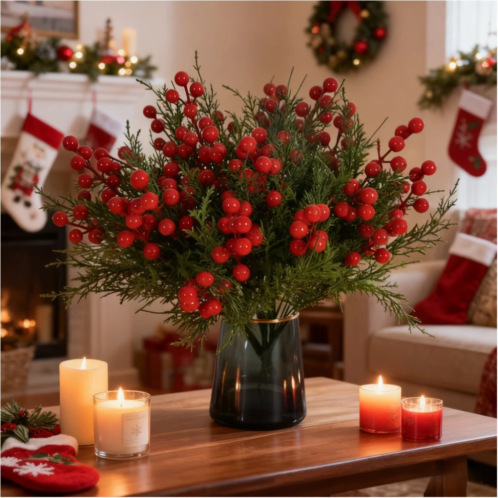 1 Bos Kunstplant Pijnboomtakke - Christmas Wreath Fake recensie en prijs