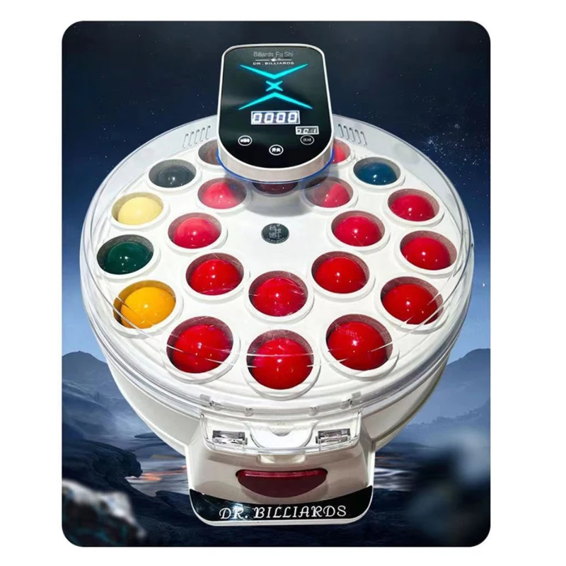 New Upgraded Aluminum Pool Balls Clean Machine Electric Automatic Billiard Ball Clean & Polish Machine