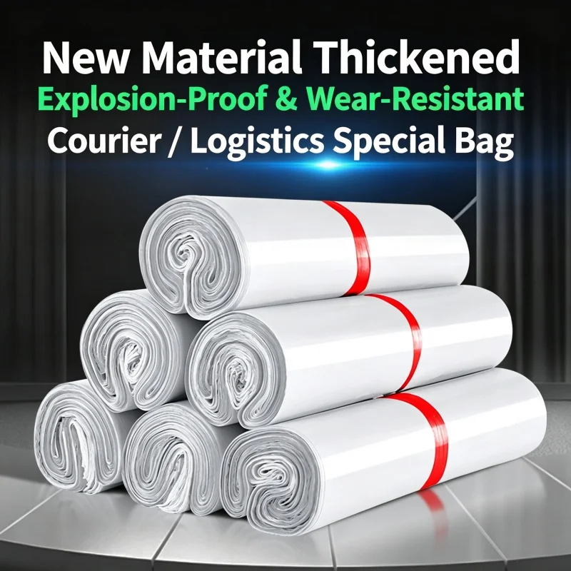 10/50/100pcs Express Transportation Packaging Bag Grey White PE Plastic Express Envelope Bag Self Adhesive Sealed Express Bag