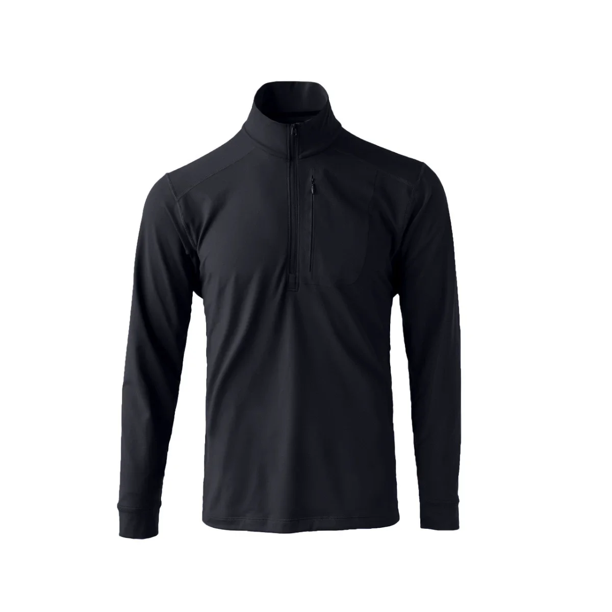 Pullover da uomo Tech T-shirt foderate in pile termico Camicie a maniche lunghe con zip 1/4 Escursionismo all'aperto Corsa Camicia sportiva Top