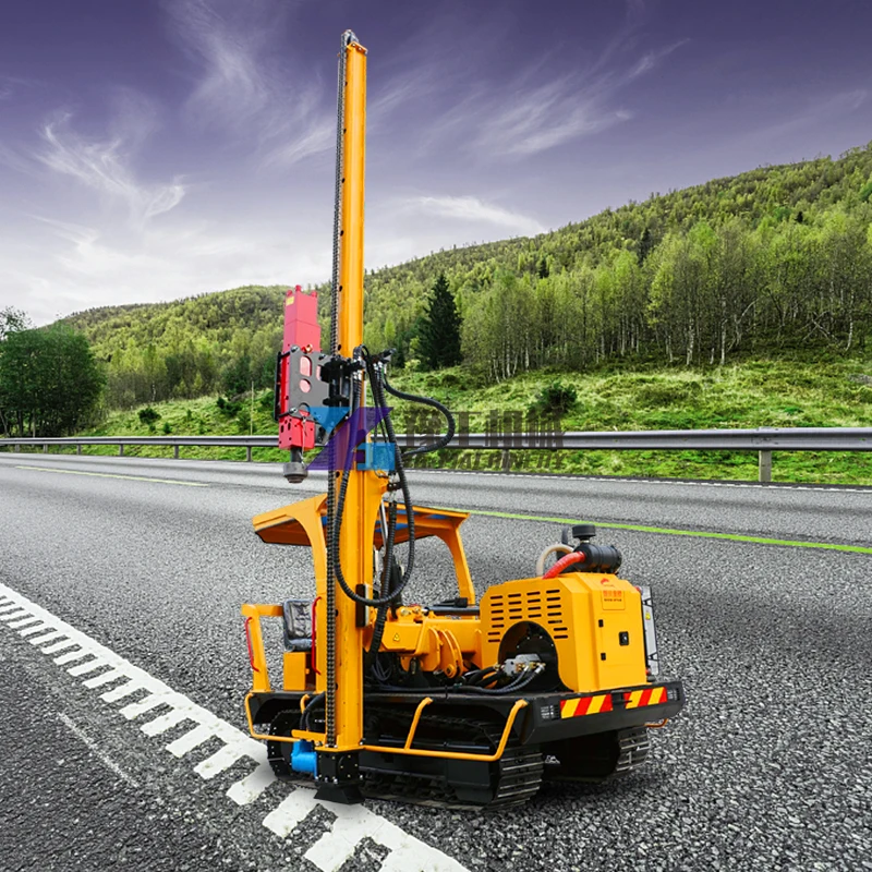 Fast Shipping Screw Piles Bore Pile Drilling Machine Ground Screw Solar Pile Driver Machine