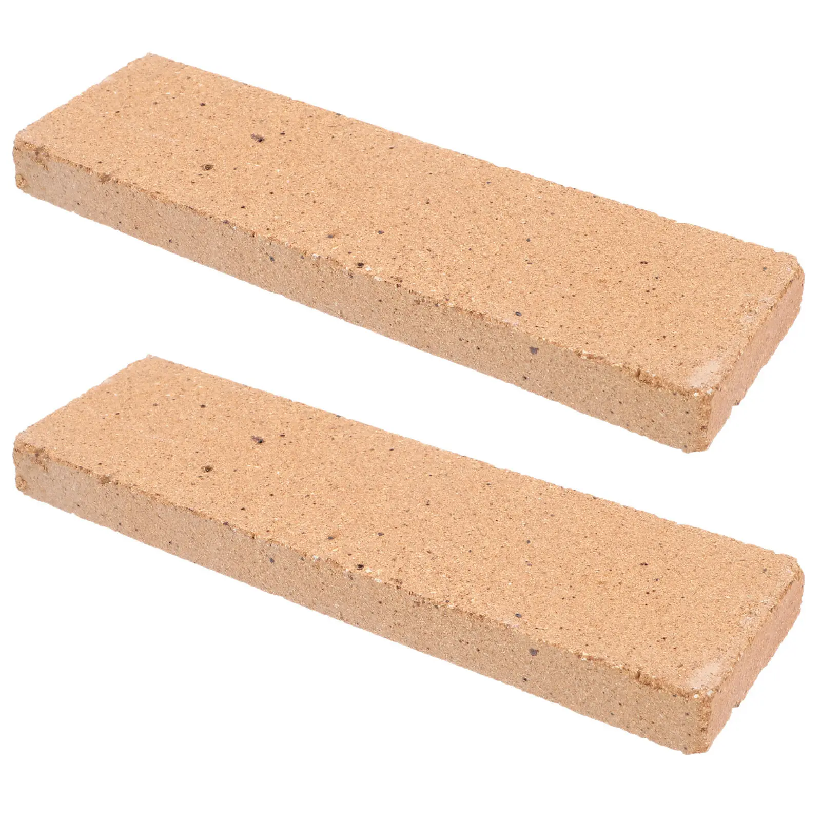 2Pcs Refractory Insulation Brick High Temperature Resistant Fire Brick for Fireplace Repair Outdoor Grill Pizza Oven Fireproof