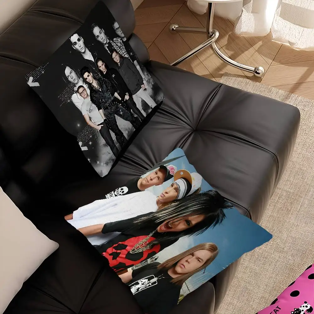 Band Tom Bill Kaulitz Tokio Hotel Cushion Cover Inches Farmhouse Decor Home Throw Pillow Covers for Couch Decorations