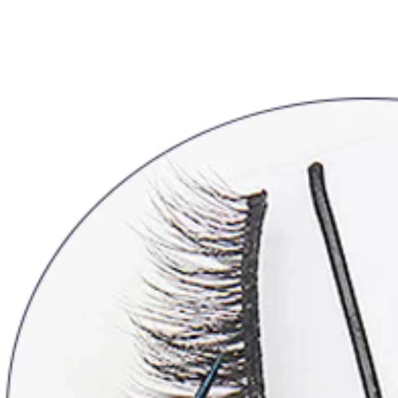 Bande de remplacement de faux cils auto-adhésive, avec boîte, outils de maquillage réutilisables et imperméables, aspect naturel et longue durée