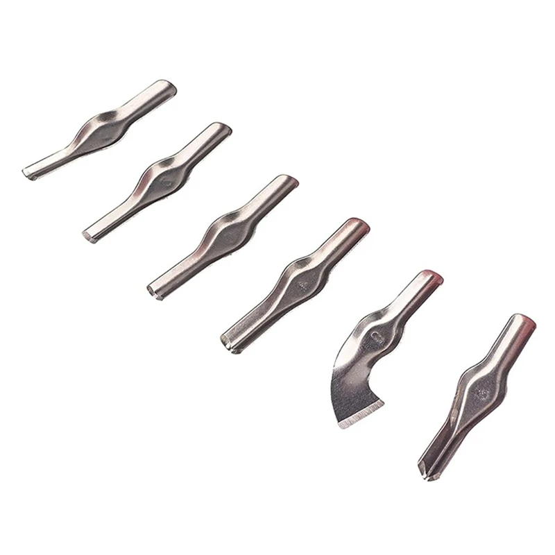 (NEW) Linocut Carving Kit Tool Linoleum Cutter Assortment With 6 Blades For Block Printing For DIY Sculpture Carpenter