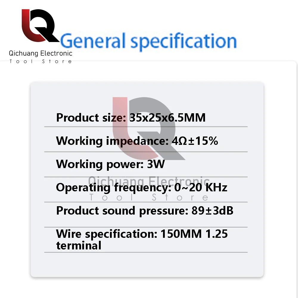 4ohm 3W 8ohm 2W Watt Speaker Square Small Cavity Notebook Computer Ultra-thin Box DIY Magnetic Speaker with 1.25Terminal Wires