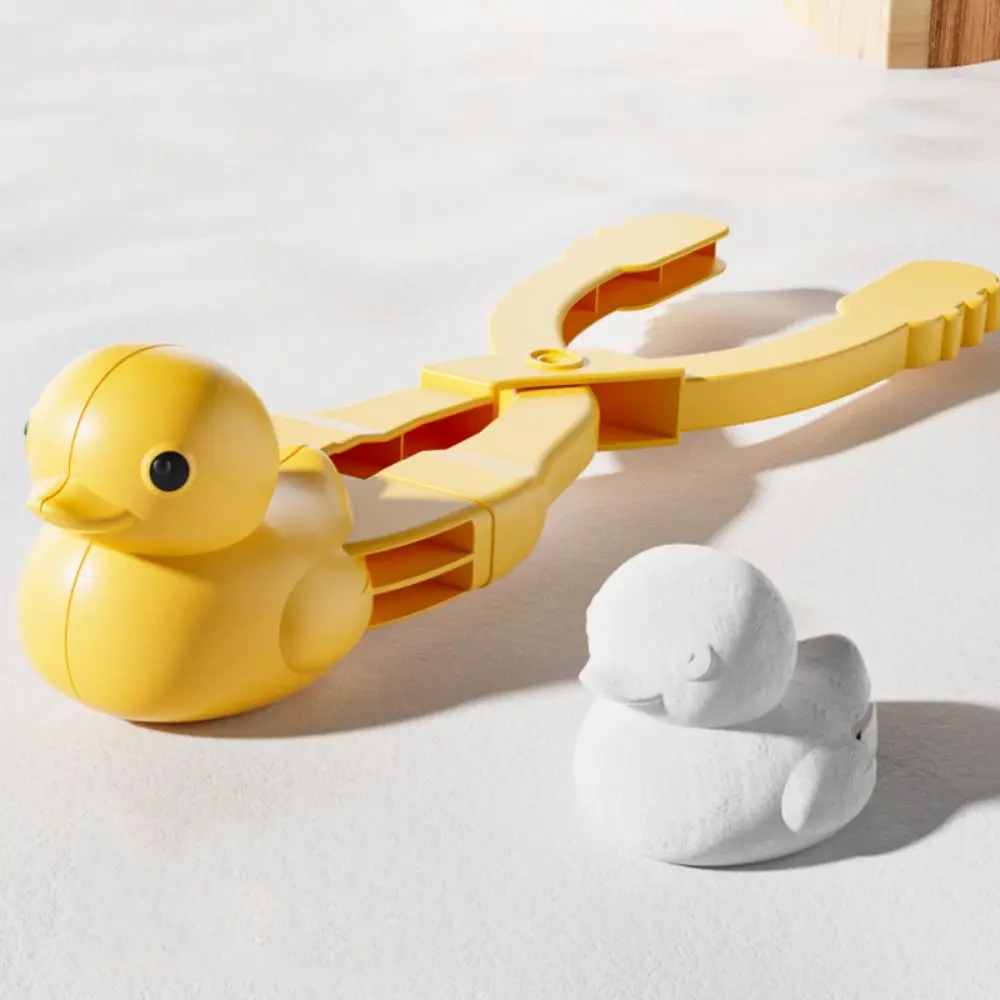 Fabricante de nieve de invierno, divertido herramienta para hacer bolas de pato y nieve, Clips para niños, juego de nieve, accesorios para jardín, césped, Patio trasero