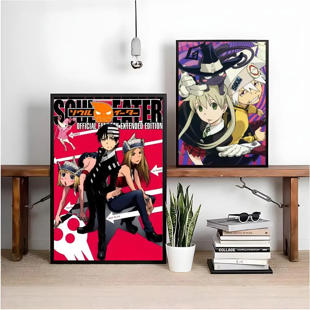 S-S-Soul E-E-Eater أنيمي اللوحة الخط HD مقاوم للماء قماش المشارك الفن: الجمالية جدار ديكور المنزل والبار والمزيد