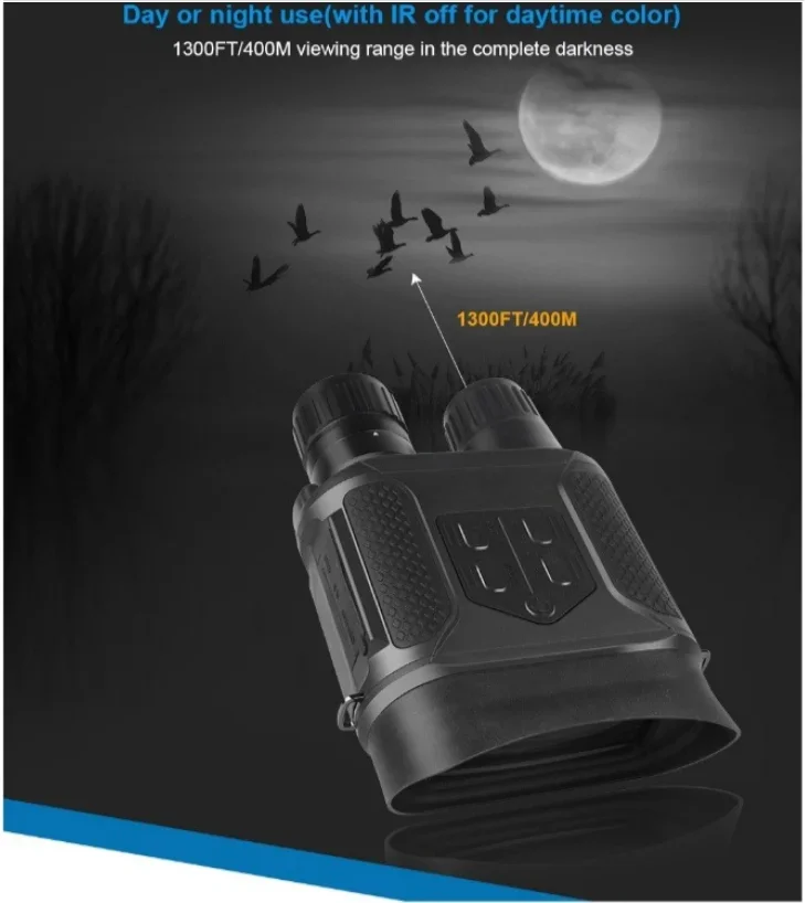 Portable Binocular Infrared Telescope NV400B 7X31 Infared Digital HD Night Vision 400m 7x Zoom Goggles Optical Scope for Hunting