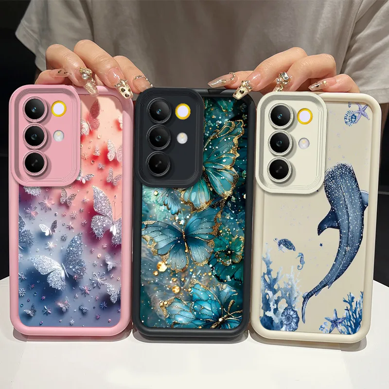 Phone Case For Realme 15x 5G/Realme C85 5G/Realme Narzo 90x Newest Pink Diamond Flower Anti-scratch Soft Casing Cover