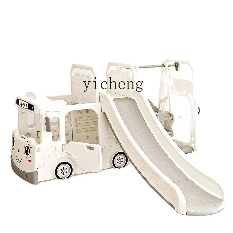 

Tqh Children Slide Indoor Home Multi-Functional Baby Toys Slide and Swing Combination Small Playground