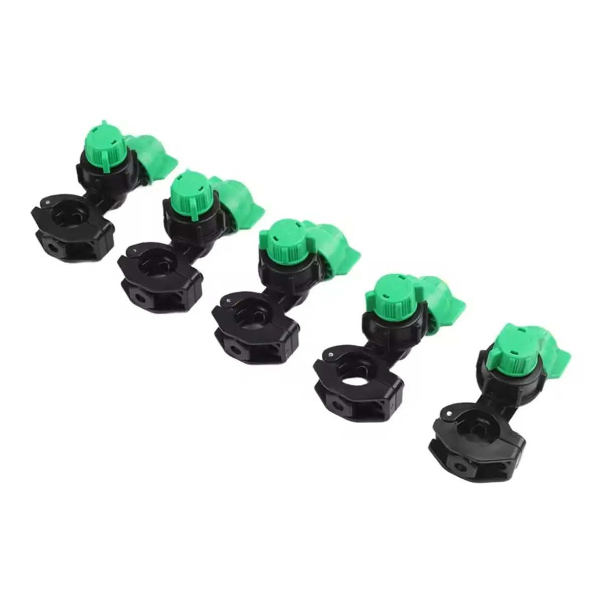 10-Pack Agricultural Nozzles 20-22mm Clamp 9.5mm Hole for Tractor Sprayers Fine Mist Output